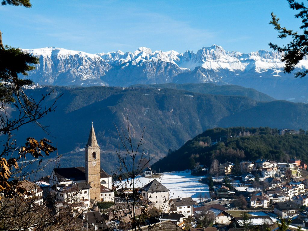 Blick auf Jenesien im Südtirol