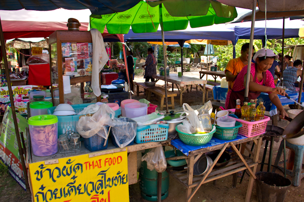 Typische Garküche in Sukhothai