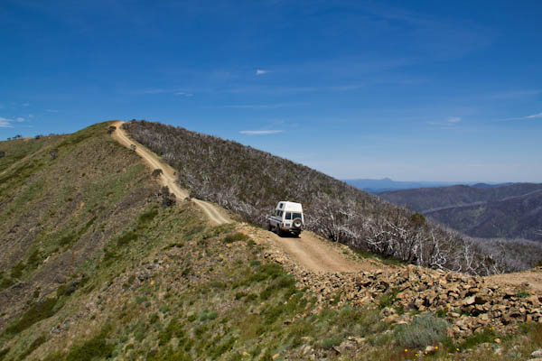 4WD Streckenverlauf auf dem Blue Rag Range Track