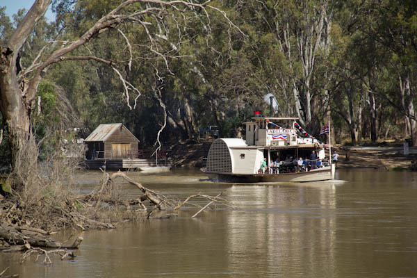 Schaufelraddampfer PS Adelaide in Echuca