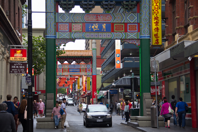 China Town in Melbourne an der Little Bourke Street