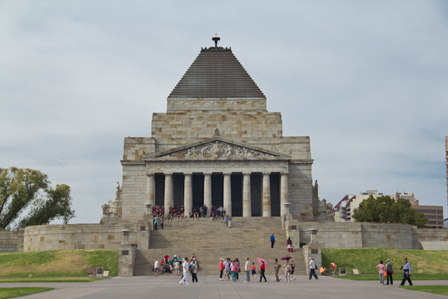 Der Shrine of Remembrance ist ein Denkmal für alle Australier, welche in den Kriegen gedient haben