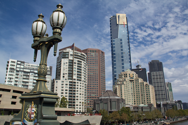 Southbank ist eines der wichtigsten Geschäftsvierteln in Melbourne