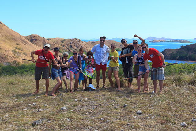 Unsere Tauchgruppe auf der Insel Rinca