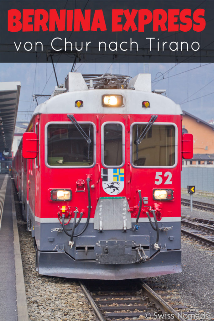 Fahrt mit dem Bernina Express im Winter