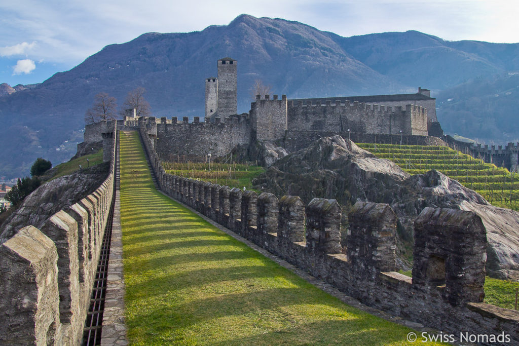 Castelgrande in der Schweizer Stadt Bellinzona