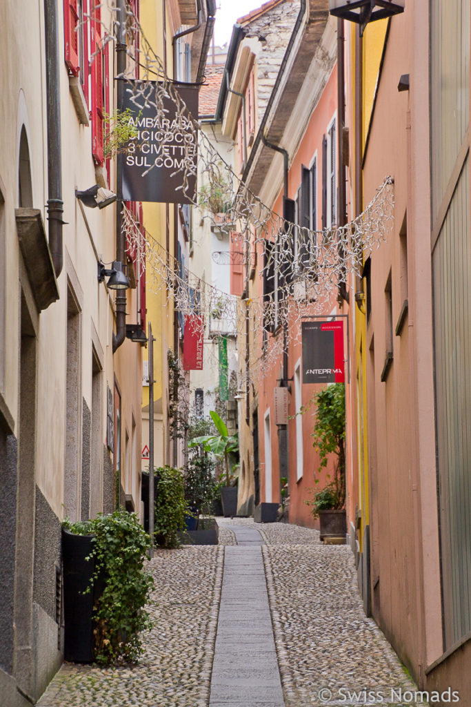 Schöne Gasse in der Stadt Locarno 