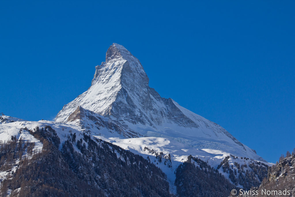 Matterhorn in Zermatt im Winter