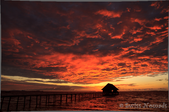 Sonnenuntergang auf Pef