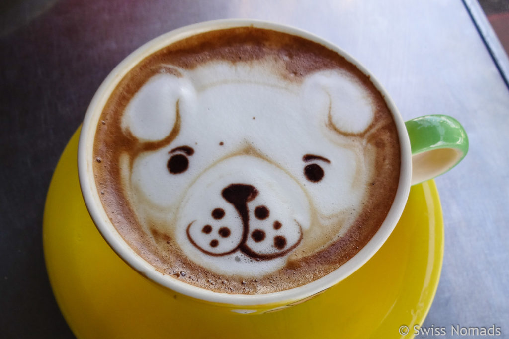 Liebstes Cafe in Chiang Mai Latte Art Hund