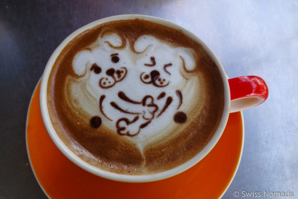 Liebstes Cafe in Chiang Mai Latte Art Hunde