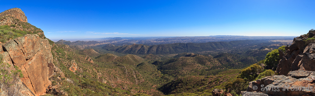 Die Aussicht vom Mary's Peak auf die Flinders Ranges ist jede Anstrengung wert