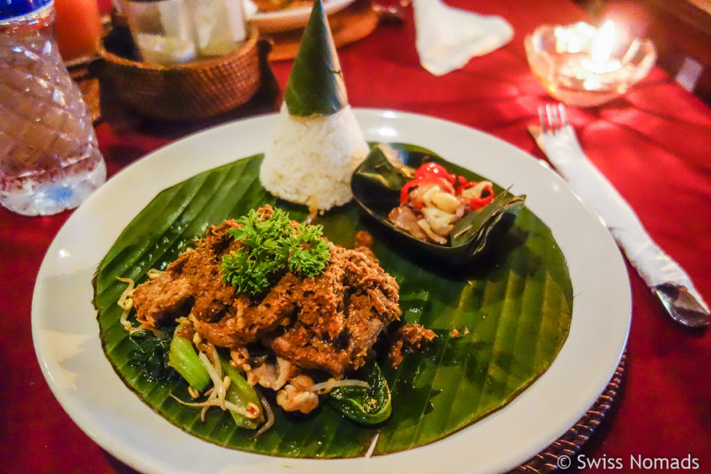 Leckeres Essen im Restaurant Taman Curry in Ubud