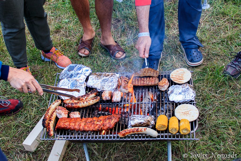 Grillen auf der Camp-Area