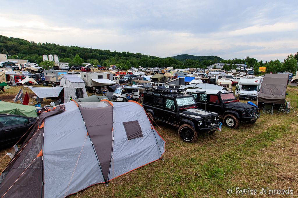 Riesige Camp-Area an der Abenteuer & Allrad in Bad Kissingen