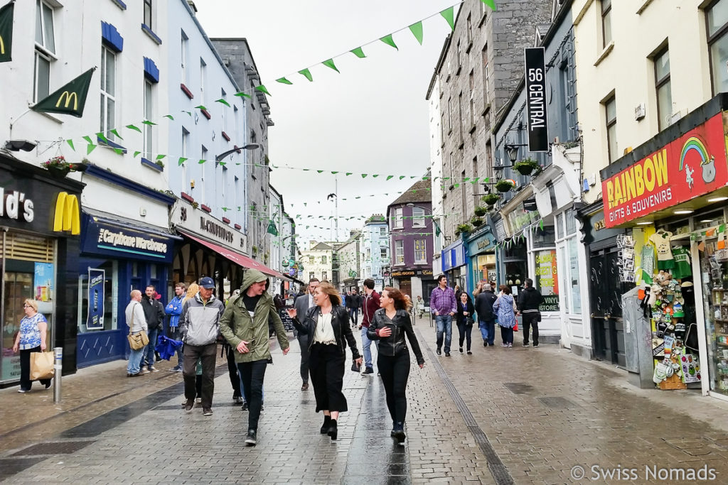 Shop street in Galway