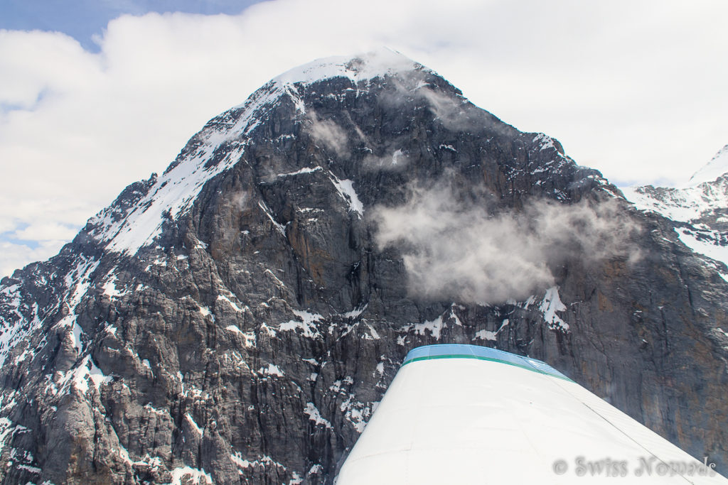 Die bekannte Eiger-Nordwand in den Berner Alpen