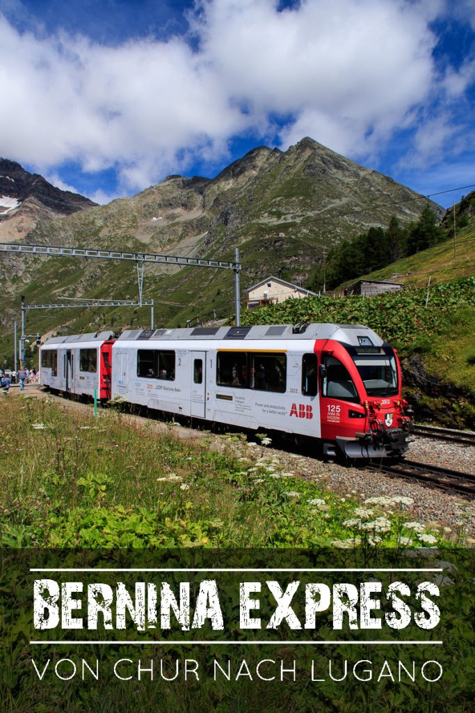 Mit dem Bernina Express Zug und Bus durch die Schweiz
