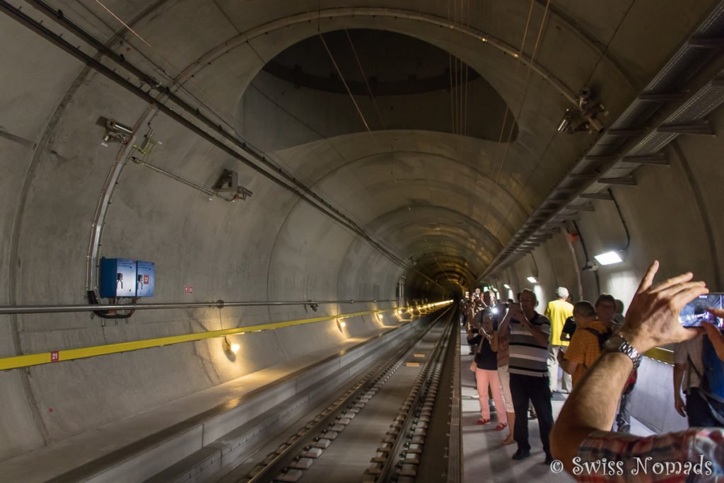 Die Multifunktionsstelle Sedrun im Gotthard Basistunnel ist für Notfälle konzipiert