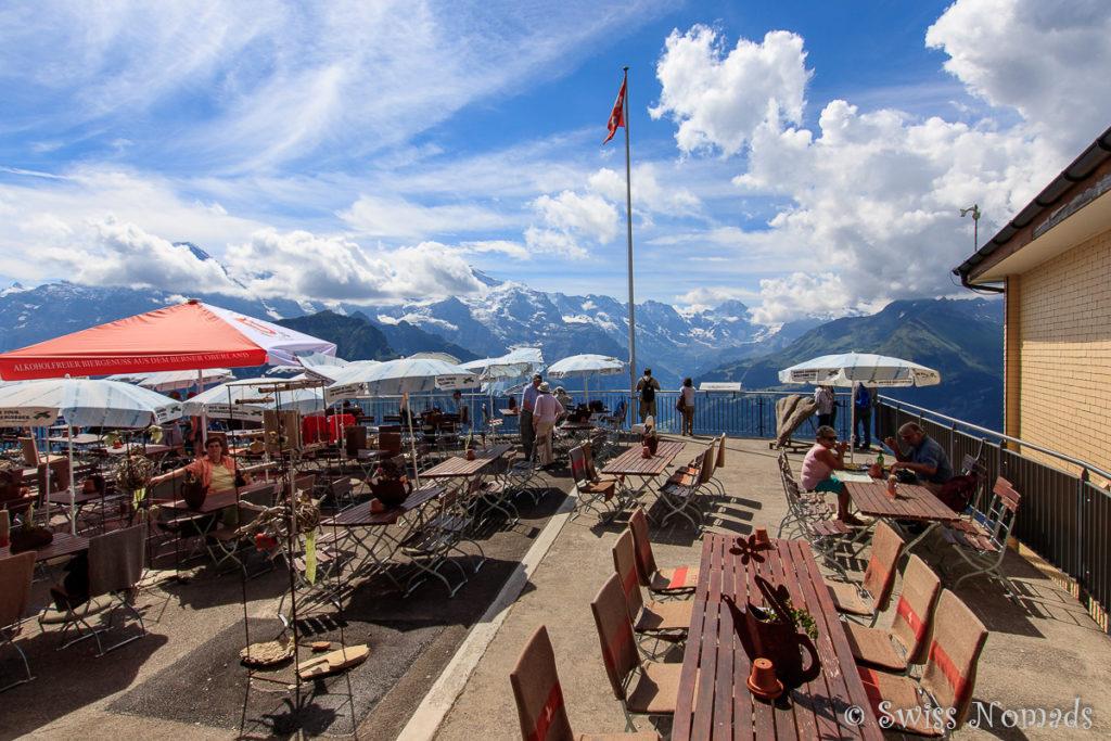 Das Bergrestaurant auf der Schynigen Platte bietet ein wunderschöne Aussicht