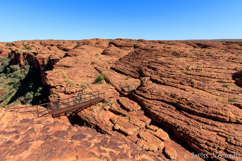 Der Kings Canyon Rim Walk führt durch ein Labyrinth von Sandsteinfelsen