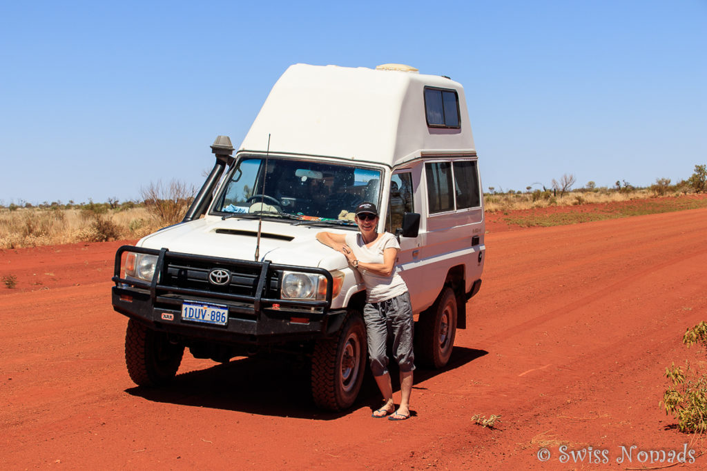 Troopy auf der roten Piste der Great Central Road