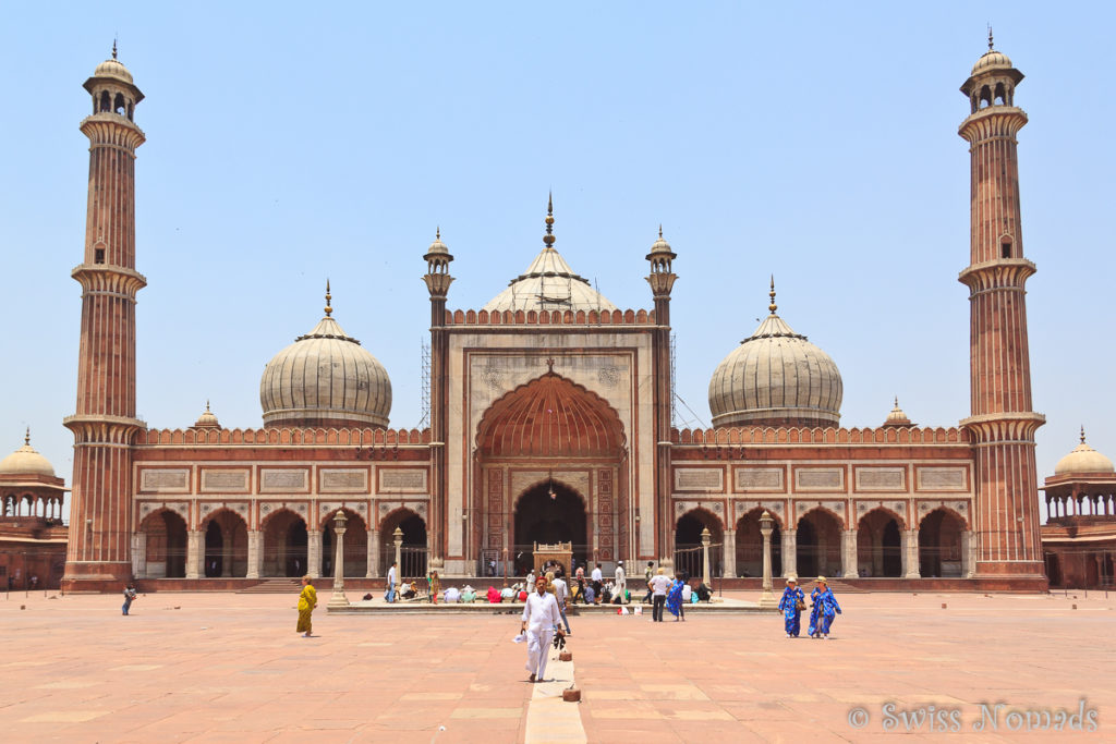 Die Jama Masjid ist eine der eindrücklichsten Sehenswürdigkeiten in Delhi