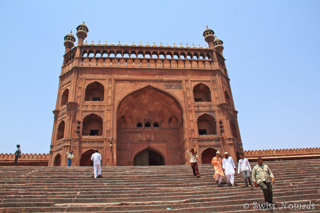 Die Jama Masjid ist die grösste Moschee in Delhi