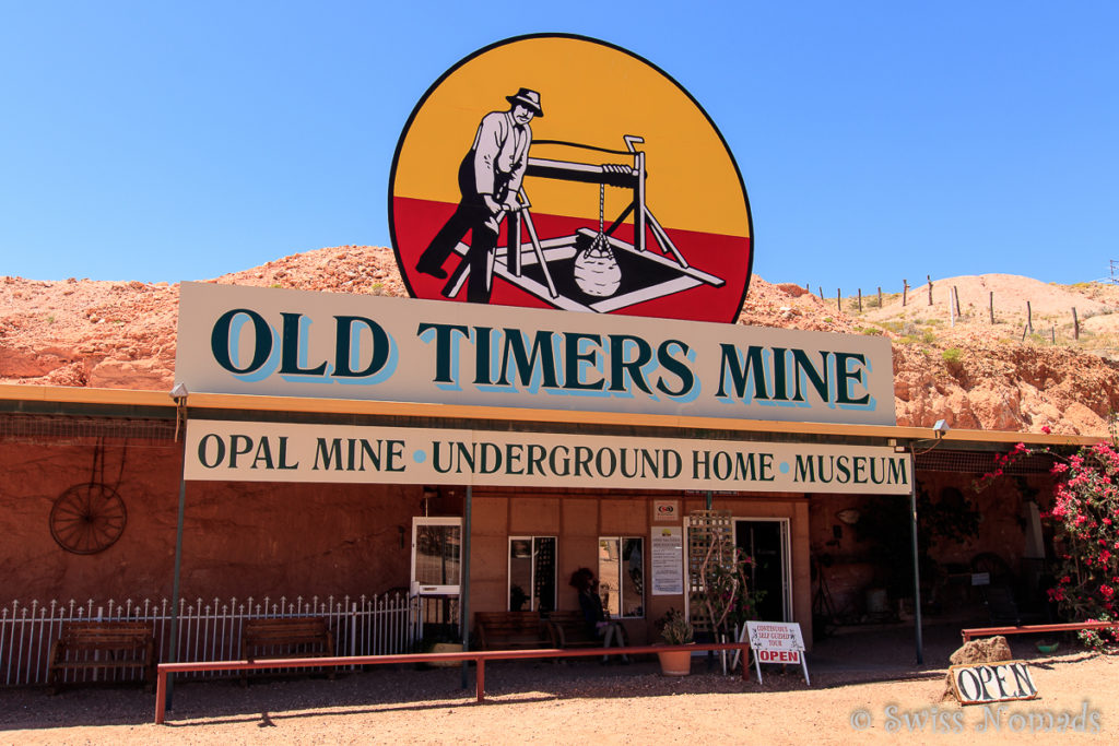 Eingang zur Old Timers Mine in Coober Pedy