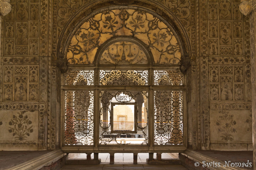 Hauchdünner Marmor beim Red Fort