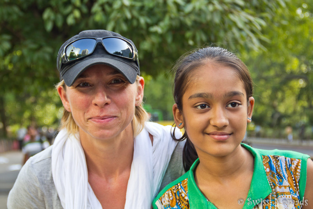 Bei den Sehenswürdigkeiten in INdien werden wir immer wieder fotografiert