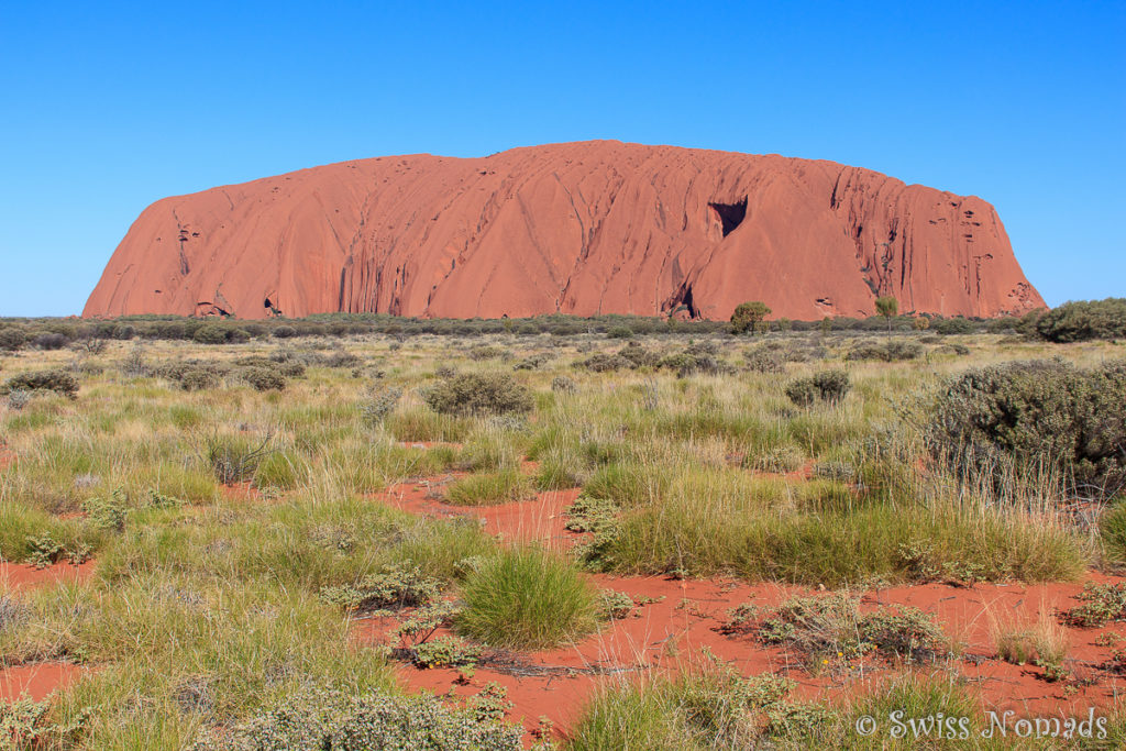 Der Uluru oder auch Eyers Rock