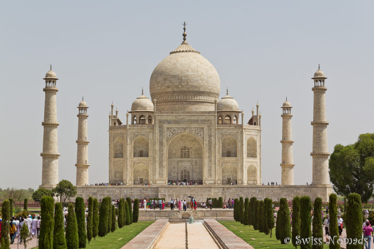 Der Besuch beim Taj Mahal in Agra ist unbeschreiblich