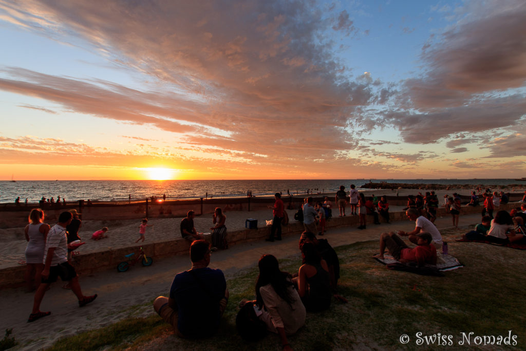 Wolken im Sonnenuntergang am South Beach