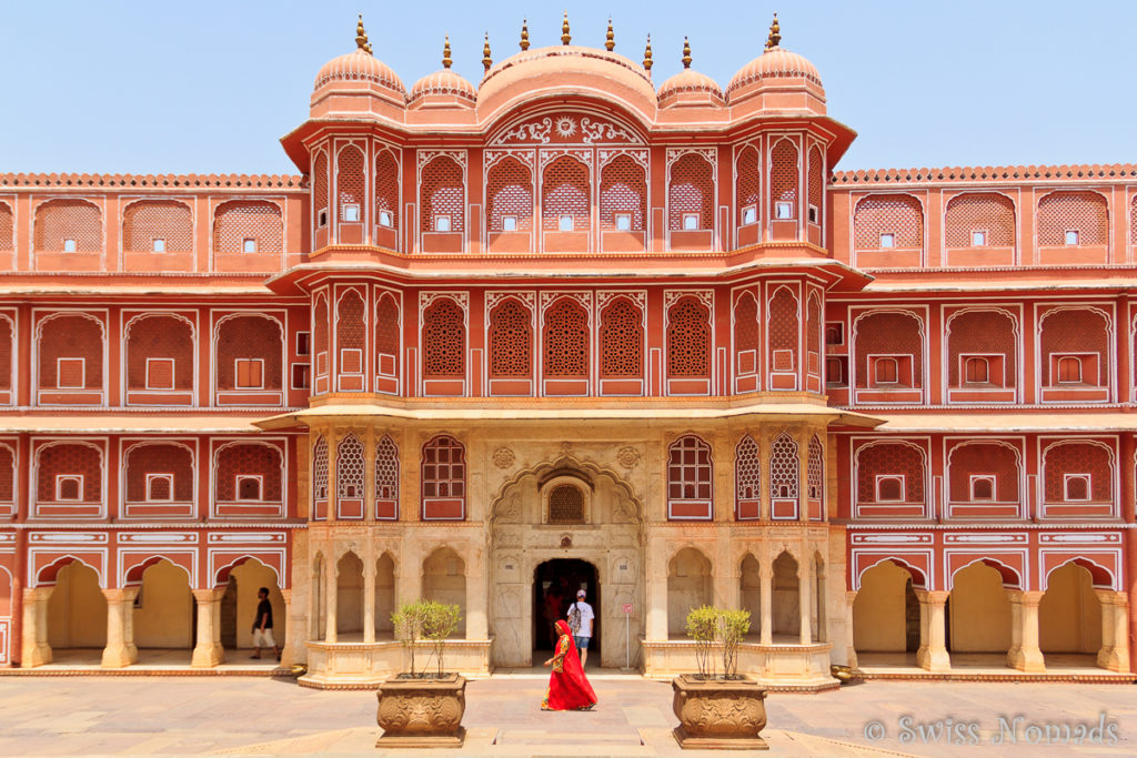 Das Chandra Mahal im City Palace von Jaipur