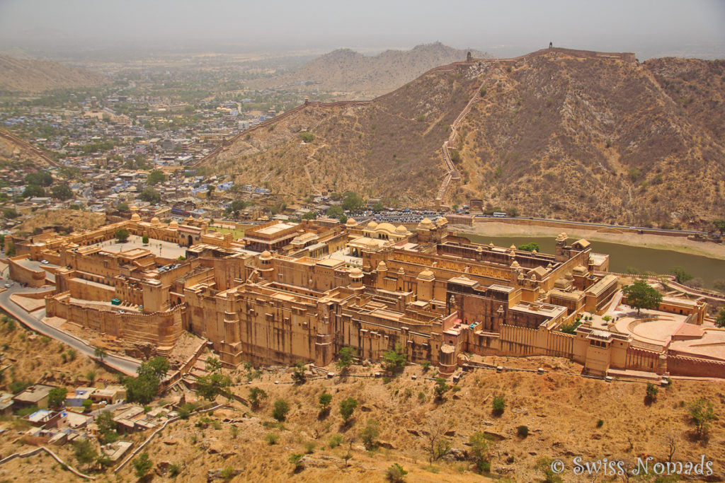 Das Amber Fort vom Jaigarh Fort aus gesehen