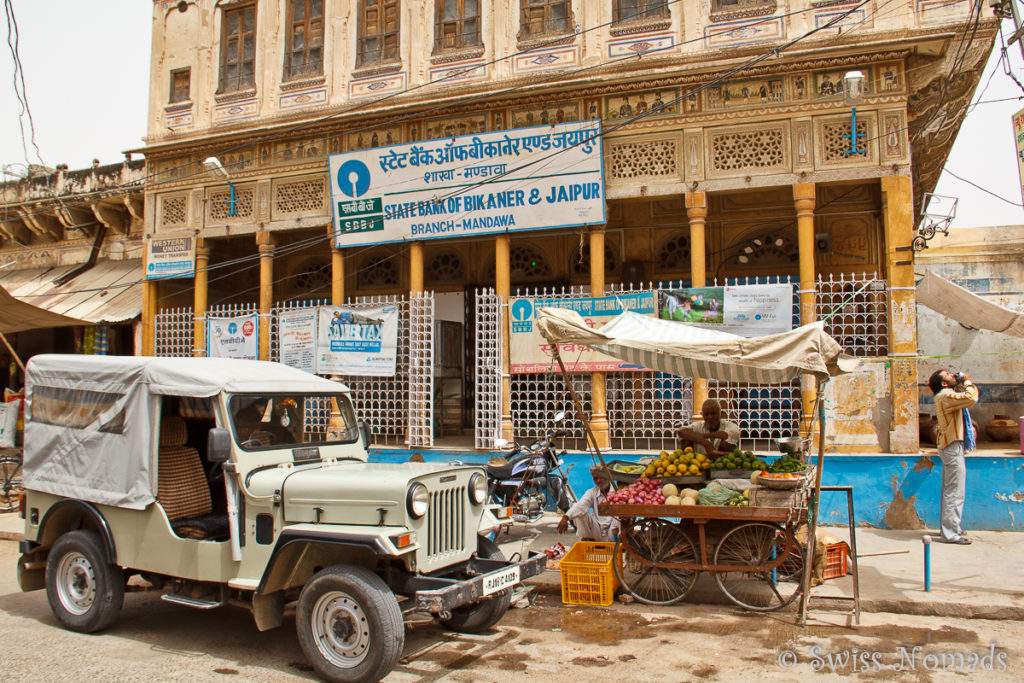 Selbst die Bank von Mandawa ist in einem Haveli untergebracht