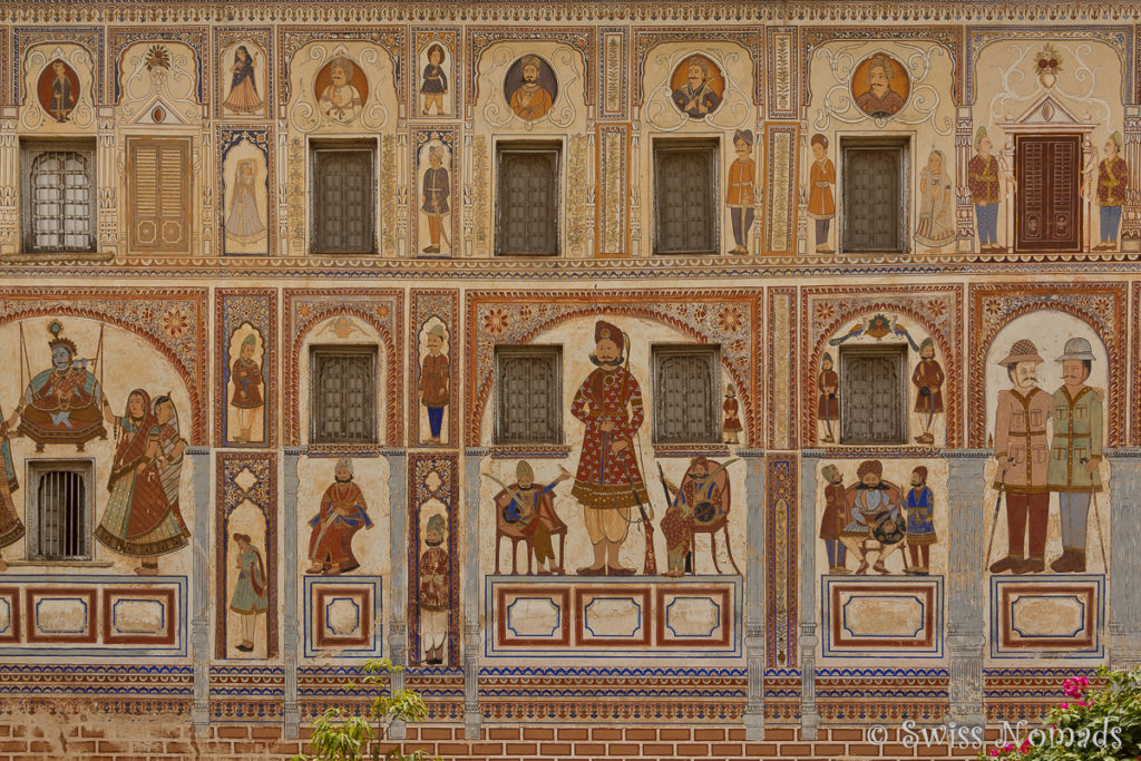 Das Podar Haveli in Nawalgarh gilt als eines der prächtigsten Hawelis