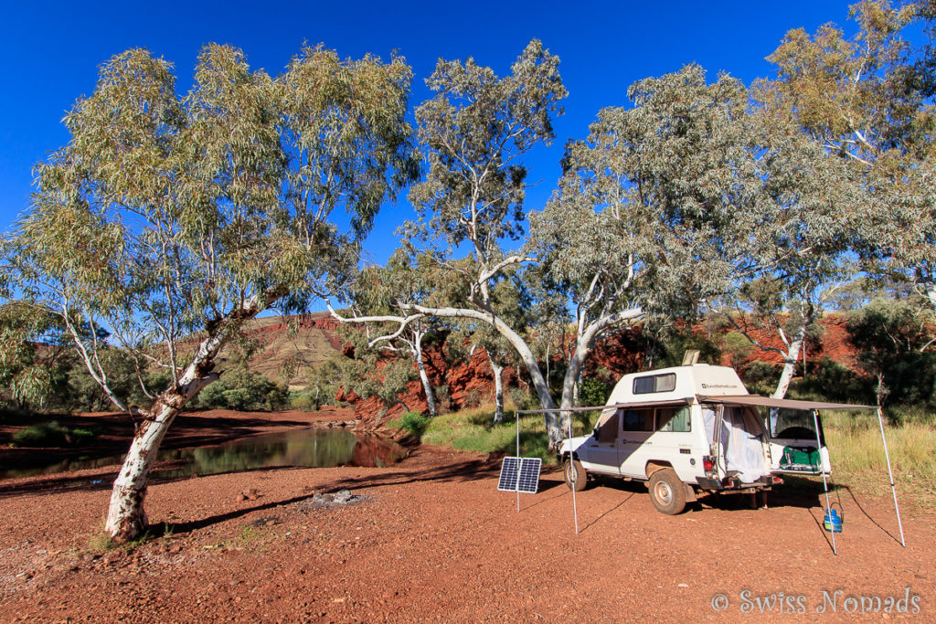 Wir geniessen die wunderschönen Campingplätze in Australien