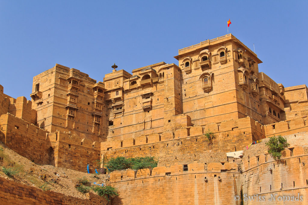 Aussicht auf das Fort in Jaisalmer in Rajasthan