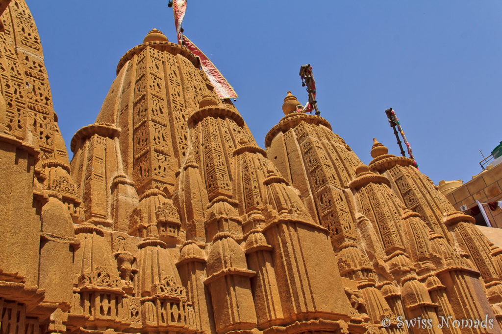 Die reich verzierten Türme des Jain Tempel in Jaisalmer