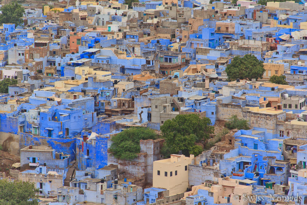 Jodhpur ist auch bekannt als die Blaue Stadt