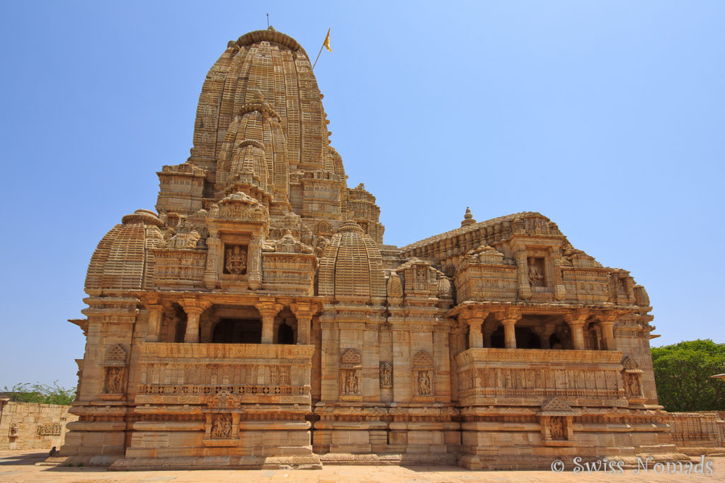 Wunderschön verzierter Kalika Mata Tempel im Chittorgarh Fort