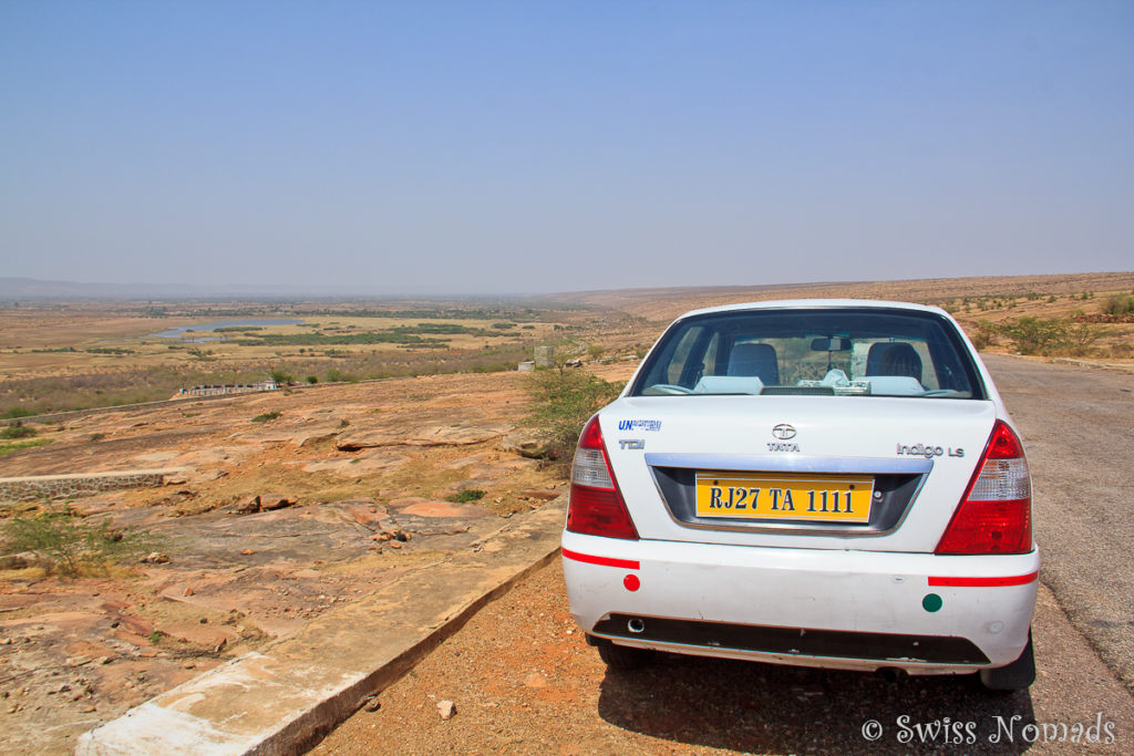 Typische Landschaft von Rajasthan in Indien