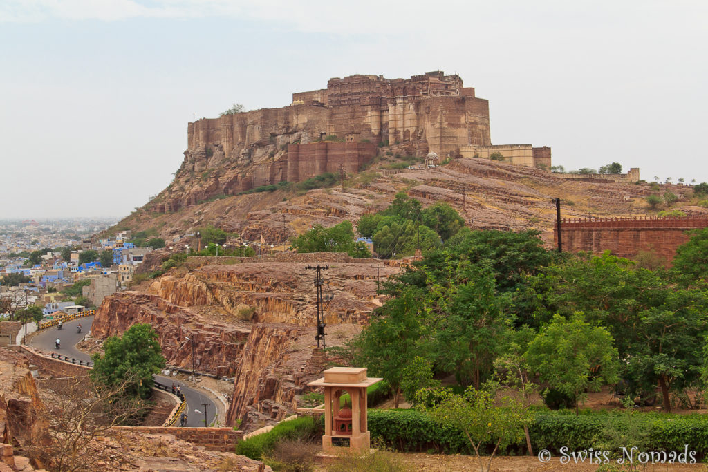 Das eindrückliche Mehrangarh Fort in Jodhpur