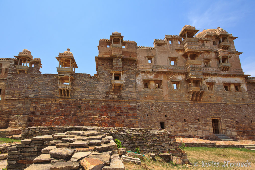 Der Rana Kumbha Palast im Chittorgarh Fort