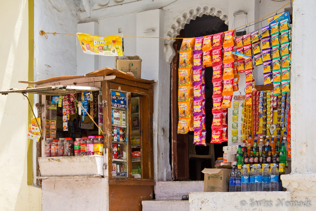 Kleine Verkaufsstände in Udaipur