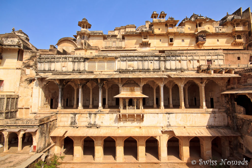 Schöner Innenhof im Taragarh Fort in Bundi