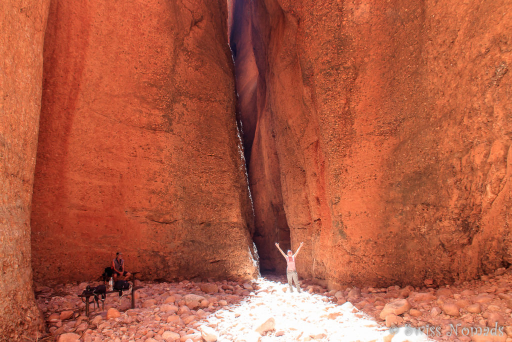 Der magische Moment wenn die Sonne in den enge Echidna Chasm scheint