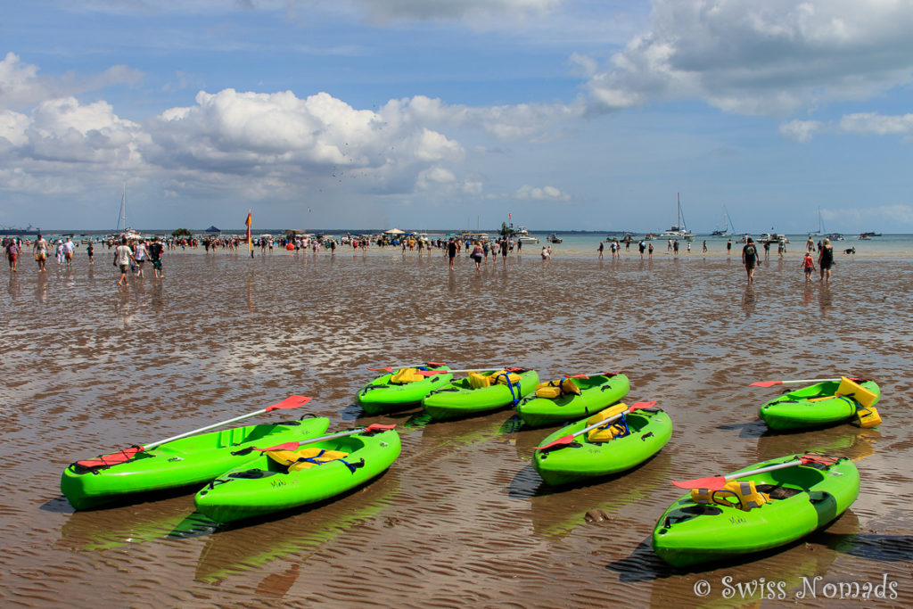 Kajak Rennen an der Darwin Beer Can Regatta